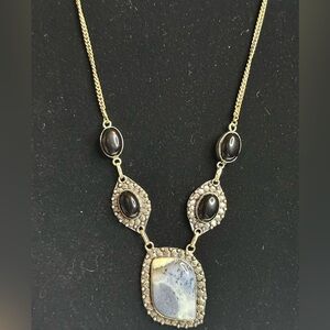 Natural Dendrite Opal Gemstone 925 Sterling Silver Jewelry Pendant